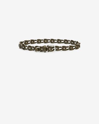 Isabel Marant Bali Bovine Leather Belt - Women - Dark Khaki - Size 80 - Isabel Marant