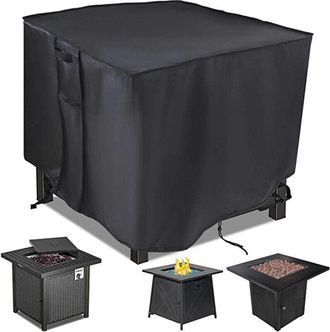 OEM Housse Protection Foyer Gaz - 71,1 X 71,1 X 63,5 Cm - Tissu Oxford 210d Etanche - Pour Table Feu Carr&eacute;e Ext&eacute;rieure - 1 Pi&egrave;ce