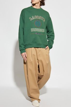 Lacoste Sweatshirt With Embroidered Logo, Mens, Green