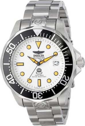 Invicta Pro Diver Automatic White Dial Stainless Steel Mens Watch 10640