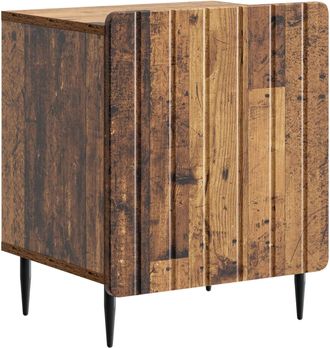 vidaXL Armario De Noche Madera Envejecida 43 X 34,5 X 52 Cm Vidaxl