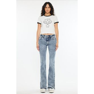 Kancan Maizie Mid Rise Bootcut Jeans in Medium Blue at Nordstrom, Size 23