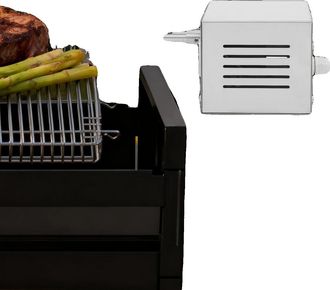 OEM Motor El&eacute;ctrico Para Asador Giratorio, Fabricado En Acero Inoxidable Duradero, 25 W De Potencia, Color Plata