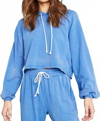 Bloomingdale's Sana Washed Hoodie In Yacht Blue