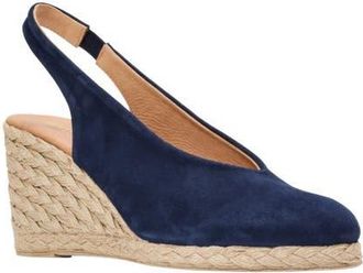 Andr&eacute; Assous Pamala Slingback Wedge Pump in Navy Suede at Nordstrom, Size 10