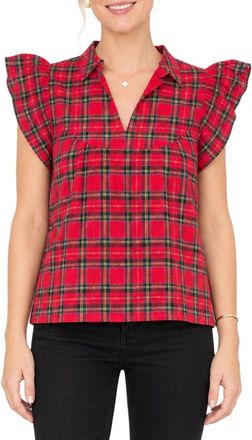 Sail to Sable Ruffle Sleeve Top