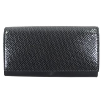 Fendi Black Leather Long Wallet (Bi-Fold) (Pre-Owned)