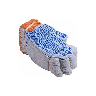 OEM 12 Pares De Guantes De Trabajo Protectores De Algod&oacute;n Blanco Para Jardiner&iacute;a Y Trabajos En F&aacute;bricas (azul)