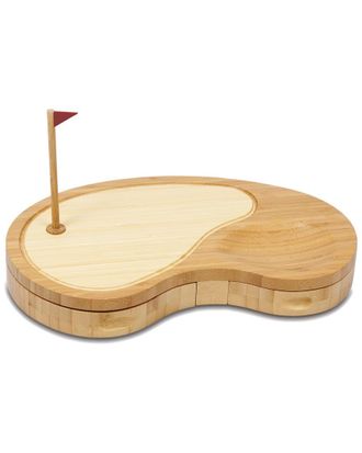 Picnic Time Dnu Toscana Sand Trap Cheese Board And Tools Set
