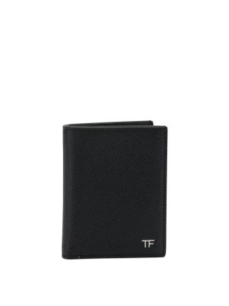 Tom Ford Small Grain Leather Folding Card Holder