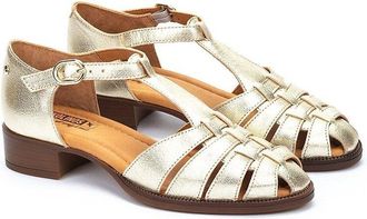 Pikolinos Leren open platte slingback sandalen, VALENCIA