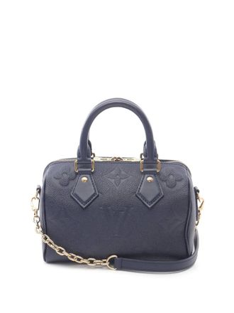 Louis Vuitton 2021-2025 Speedy Bandouliere 20 tas met monogramprint - Blauw