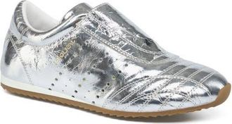 J/Slides Paris Leather Sneaker in Silver at Nordstrom, Size 6.5