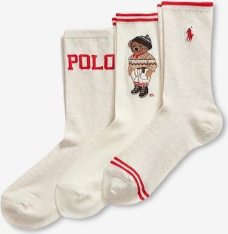Polo Ralph Lauren Herrschaftliche Baumwollsocken mit Phantasiemuster