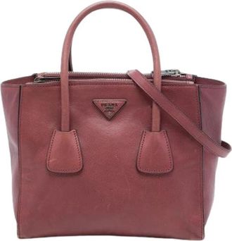 Prada Pre-owned Vintage Satchel - Dames - Vintage Shopper - Roze - ONE Size - Leer - Vintage