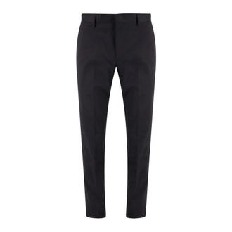 Ermenegildo Zegna Black Trousers with Zip Closure