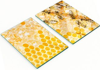 OEM Tableros De Vidrio Duraderos Y Elegantes Con Dise&ntilde;o De Abeja Obrera, 2x40x52 Cm