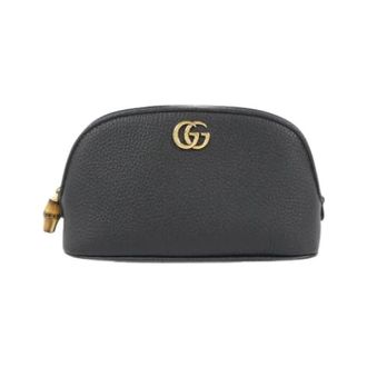 Gucci Pre-owned Clutches, female, Black, Size: ONE SIZE Pre-owned GG Marmont Pouch