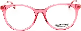 Skechers SE2167 Round Acetate Frame Eyeglasses - Pink