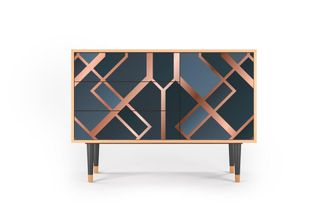 StoryZ Aparador azul-verde 3 cajones y 1 puerta L 115 cm