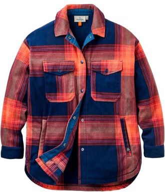 Passenger East Recycled Polar Fleece Shirt Hemd f&uuml;r Damen | rot