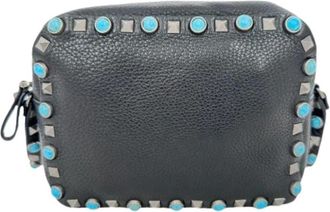 Valentino Pre-owned Rolling Rockstud Camera Bag - - Pre-owned - Donna - Nero - ONE SIZE
