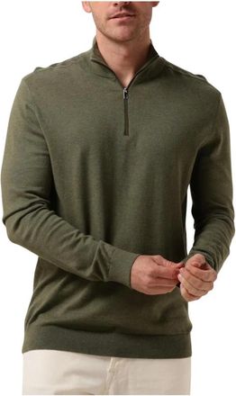 Selected Heren Truien & Vesten Slhberg Half Zip Cardigan Noos - Heren - Coltruien - Groen - L - Truien & Vesten