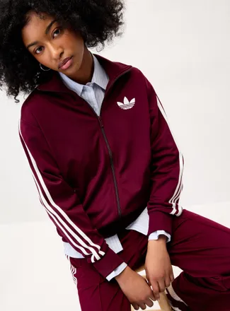 adidas Womens Mock-neck knit track jacket