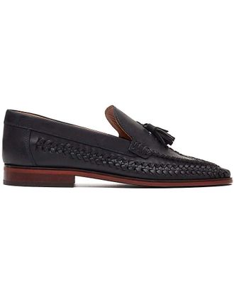 Base London Bracken Leather Weave Loafer