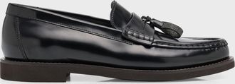 Brunello Cucinelli Leather Monili Tassel Penny Loafers