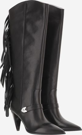 Pinko Womens Boots Vane 03 Black Leather