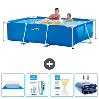 Intex Piscina Con Estructura Rectangular - 220x150x60 Cm - 7-piezas S22341