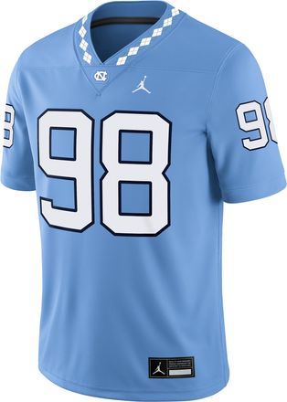 Nike Jordan Mens Lawrence Taylor North Carolina Mens Jordan Brand Dri-FIT College Game Jersey in Blue | JC2F08B2JNE-0M0
