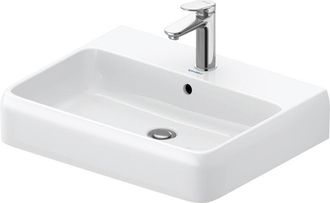Duravit Duravit - Lavabo Qatego, 600x470mm, Con Rebosadero, Parte Inferior
