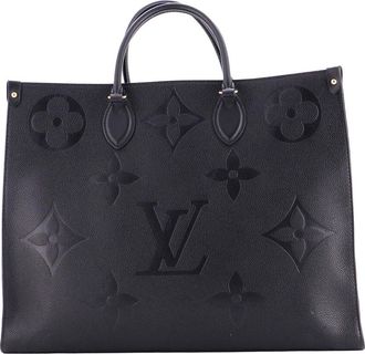 Louis Vuitton Black Monogram Empreinte Giant Onthego Gm