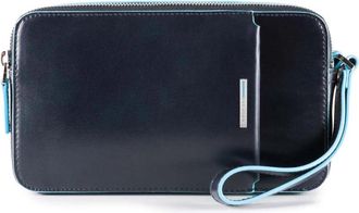 Piquadro Mens clutch with two dividers - Heren - Tassen - Blauw - ONE Size - Tassen