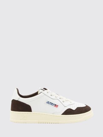 Autry Medalist Low Two-Tone Calfskin and Suede Trainers
