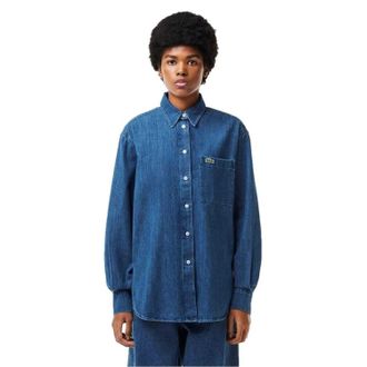 Lacoste Dames/Dames Denim Shirt (Medium Blauw)