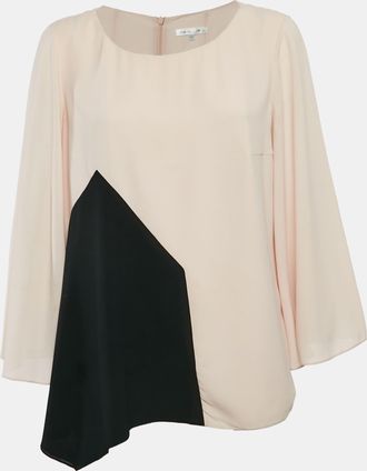 Paule Ka Pink Crepe Flared Sleeve Blouse