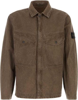 Stone Island Lead Grey Regular Overshirt