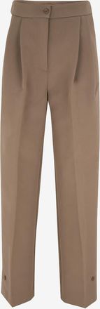 Frankie Shop Gerade Bundfaltenhose aus Leinen Doyer