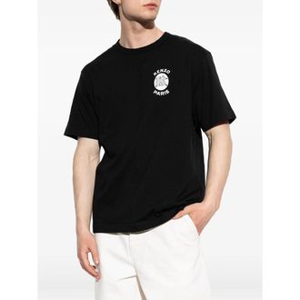 Kenzo Logo-Print Cotton T-Shirt - Black