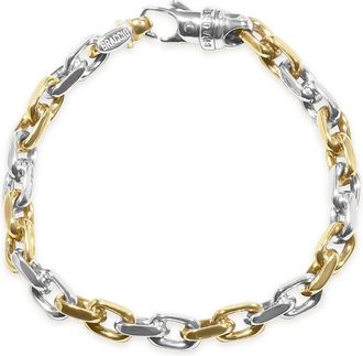 Pompeii3 Mens Link 14k Gold (39gram) or Platinum (63gram) 7mm Bracelet 8.5