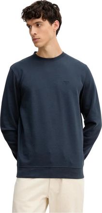 Barbour Lambeth Sweatshirt - Heren - Sweatshirts - Blauw - S - Katoen - Hoodies & sweatvesten