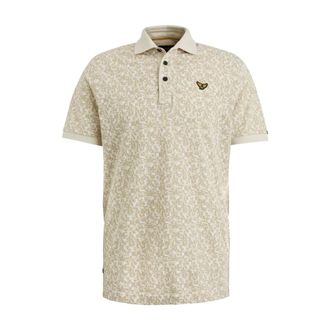 PME Legend Polo met Korte Mouwen - Heren - Tops - Beige - Maat: 2XL Katoen