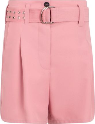 Philosophy di Lorenzo Serafini Elegant Short Trousers with Adjustable Belt - female - Philosophy di Lorenzo Serafini - Casual Shorts - Pink - XS - Shorts