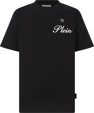 Philipp Plein Round Neck T-Shirt Embossed Signature