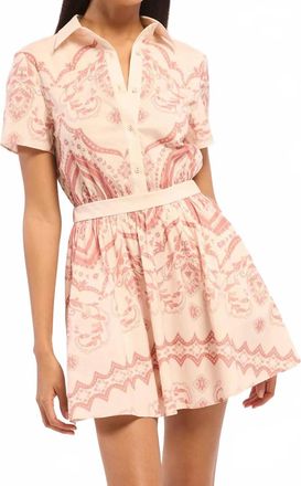 Misa Lorna Mini Dress In Terra Ceramic
