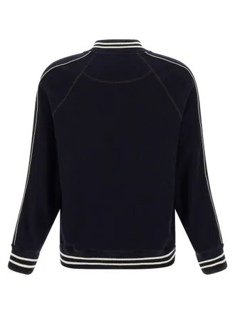 Wales Bonner Mens Blue Virgin Wool Bomber Clothing