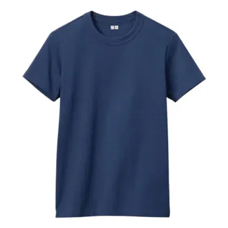 Uniqlo (WMNS) UNIQLO Crew Neck T-Shirt Navy 483456-69